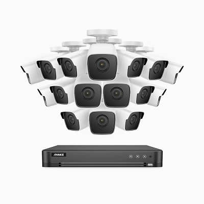 E500 – 5MP 16 Channel 16 Camera Outdoor Wired Security System