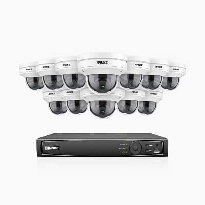 AZH800 – 4K 16 Channel 12 Camera PoE Security System, 4X Optical Zoom